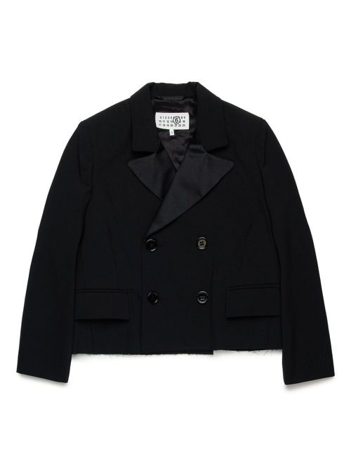 Cropped blazer - Black