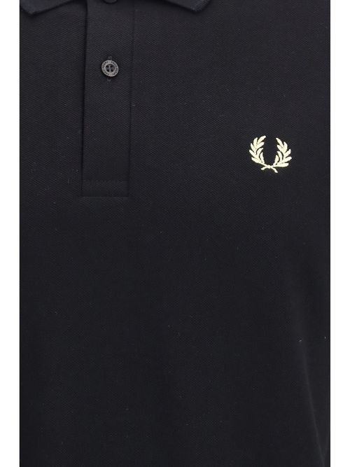 Cotton Piqué Polo Shirt — Black