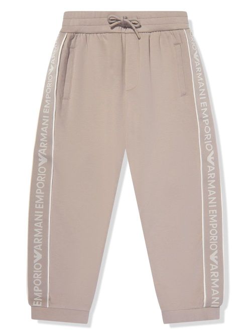 Logo-tape track pants - Neutrals