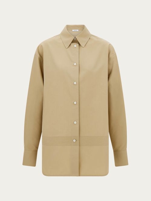Women Oversize shirt Beige