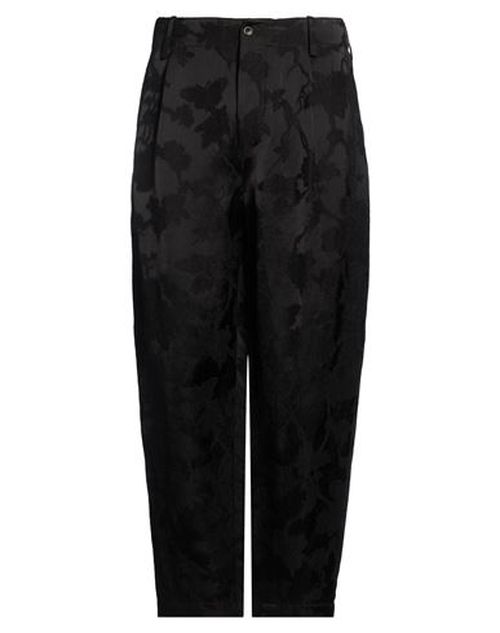 Man Pants Black Size XL Linen, Viscose