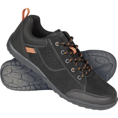 Mountain Warehouse 'Phantom II' Mens Shoes Casual Stylish Comfortable Breathable Lace Up Trainers Charcoal Suede