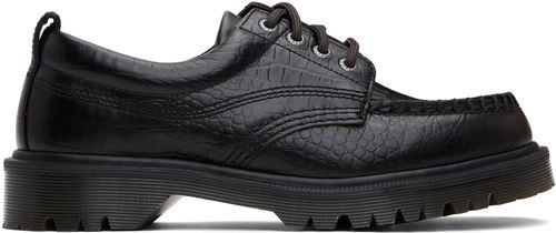 Dr. Martens Brown Lowell Crocodile Analine Leather Derbys
