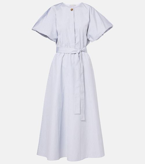 Paulina striped cotton midi dress