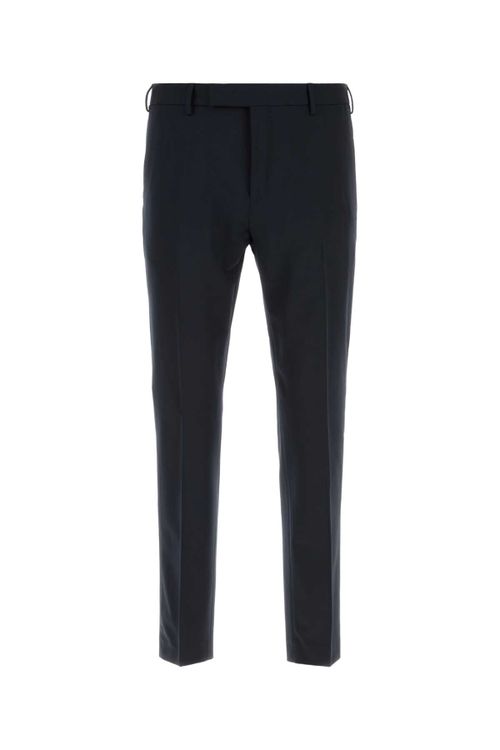Stretch Wool Trouser — Navy