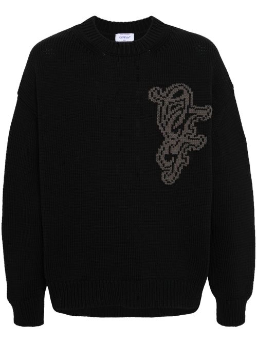 NatLover intarsia-logo jumper - Black