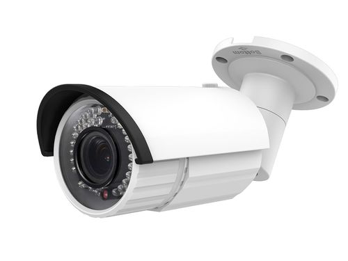 "2.8-12mm Vari-focal IR IP Bullet Camera (2MP HD, 1/3"" Sensor, 42 Smart IR LEDs - up to 100ft, DC12V/PoE, Built-in MicroSD card slot - up to"
