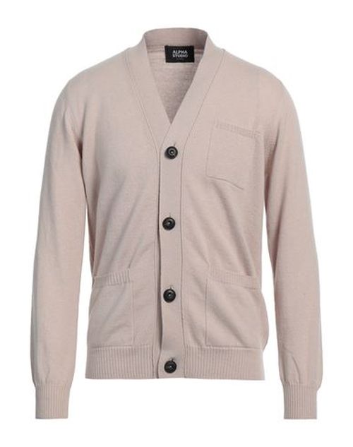 Man Cardigan Beige Size 36 Cashmere