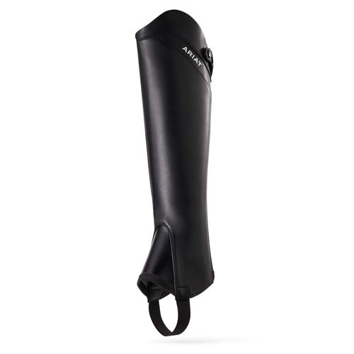 Palisade Half Chap in Black, Tall Height, Large Calf