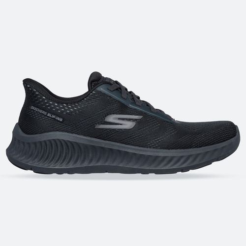 Men's Wide Fit Skechers 21635 Slip-ins Go Walk Now Payton Trainers, Black / / 2E
