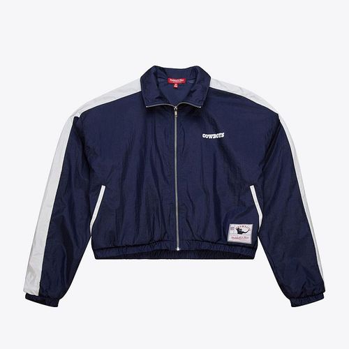 Women's Mitchell & Ness Navy Dallas Cowboys Nylon Full-Zip Jacket, : L, Blue