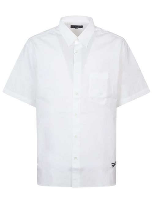 Short Sleeve Button-Up Shirt with Chest Pocket