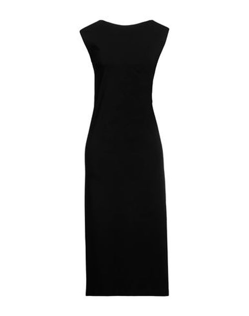 Liviana Conti Woman Midi dress Black Size 2 Viscose, Polyamide, Elastane, Acetate, Polyester