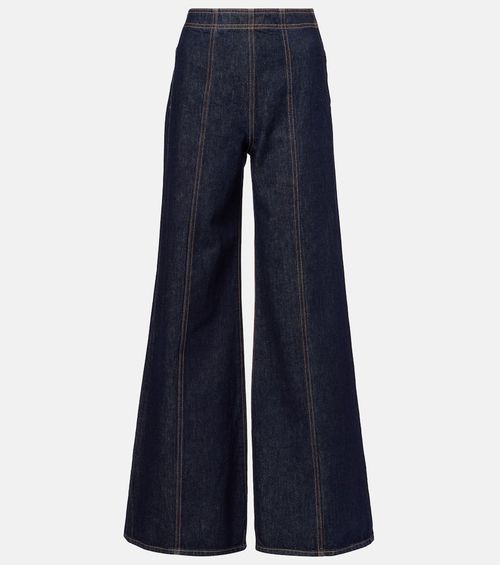 Bianca high-rise wide-leg jeans