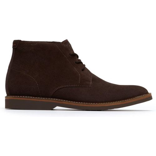 Clarks Atticuslt Mid Dark Brown Suede Ankle Boot