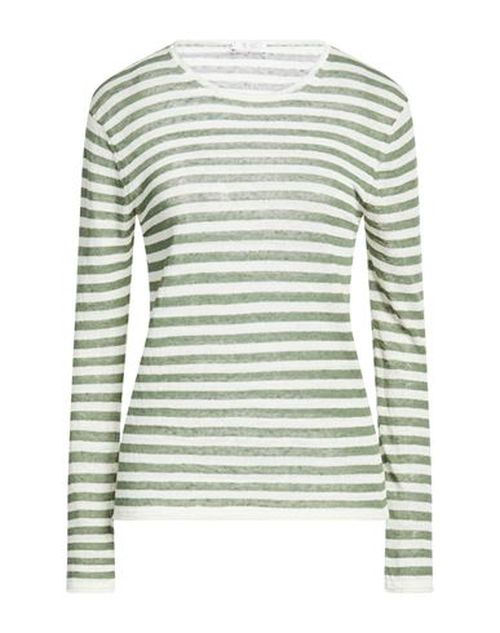 Woman Sweater Sage green Size S Linen, Polyamide