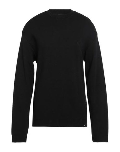 Man Sweater Black Size M Acrylic, Wool