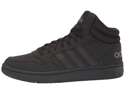 Adidas Men's Hoops 3.0 Mid Black/Black/Grey