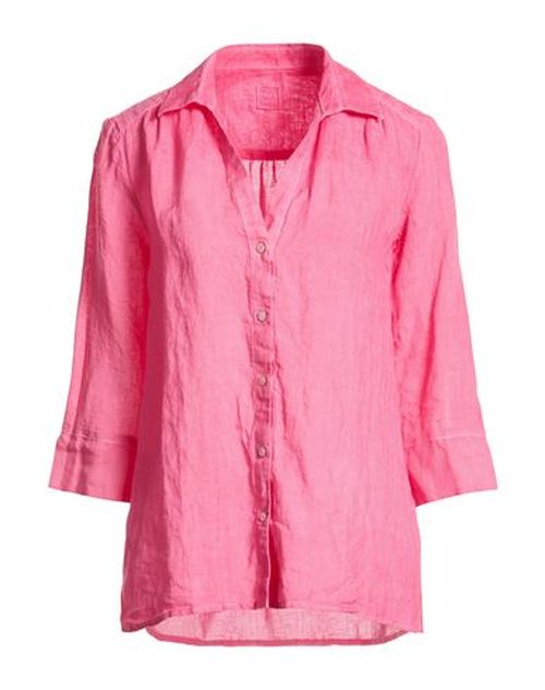 Woman Shirt Fuchsia Size 10 Linen