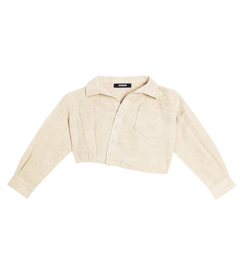 La Chemise Mejean linen and cotton top