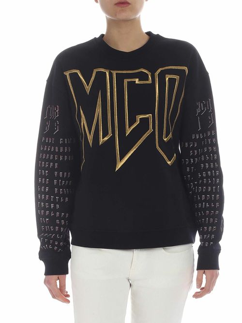 Black sweatshirt with McQ logo