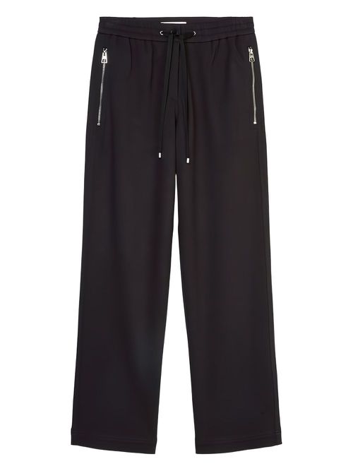 Drawstring-waist trousers - Blue