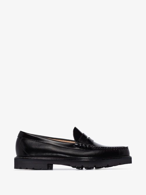 Black Larson 90s Weejuns Leather Penny Loafers - Men's - Leather/Rubber