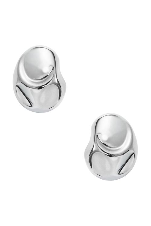 SORDO Cubagua Earrings in Silver Plated Brass - Metallic Silver.  a