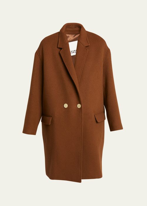 Efegozi Double Breasted Wool Cashmere Coat