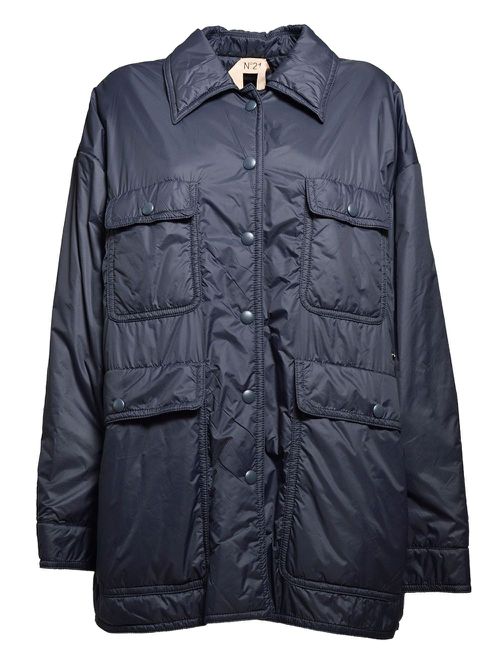 Padded utility jacket - Blue