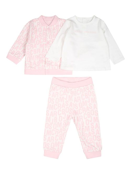 Monogram-pattern tracksuit - Pink