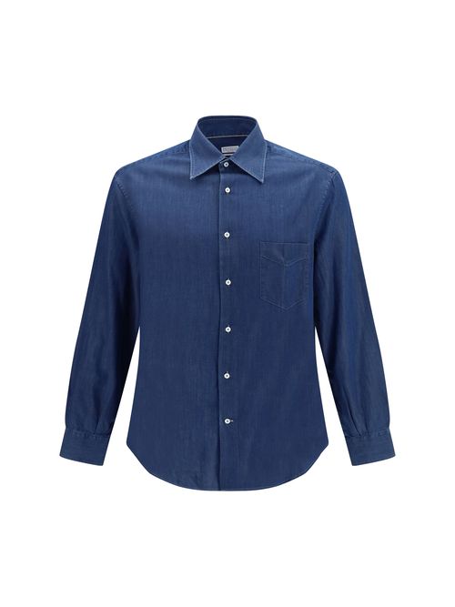 Lightweight Denim Shirt — Navy
