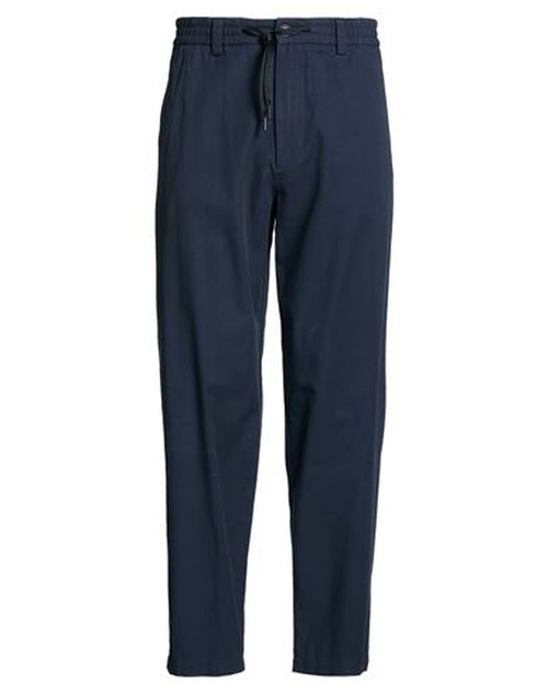 Man Pants Navy Size 36 Cotton, Viscose