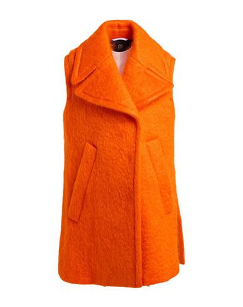 Woman Coat Orange Size 8 Mohair wool, Wool, Polyamide