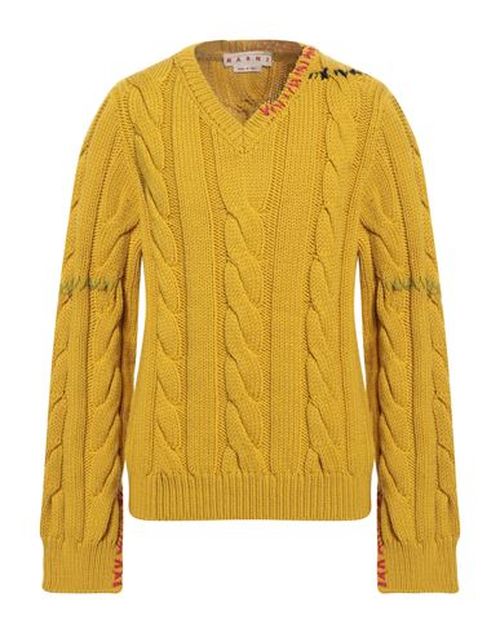 Man Sweater Marigold Size 40 Virgin Wool