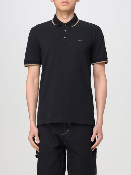 Polo Shirt Men color Black