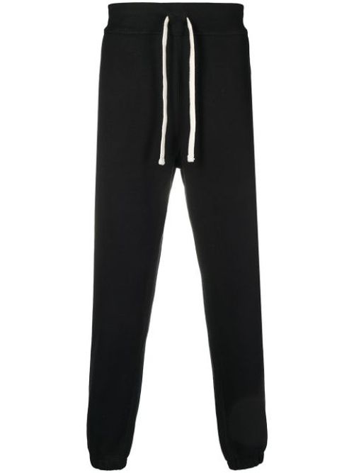 Black Cotton Blend Jogger With Drawstring