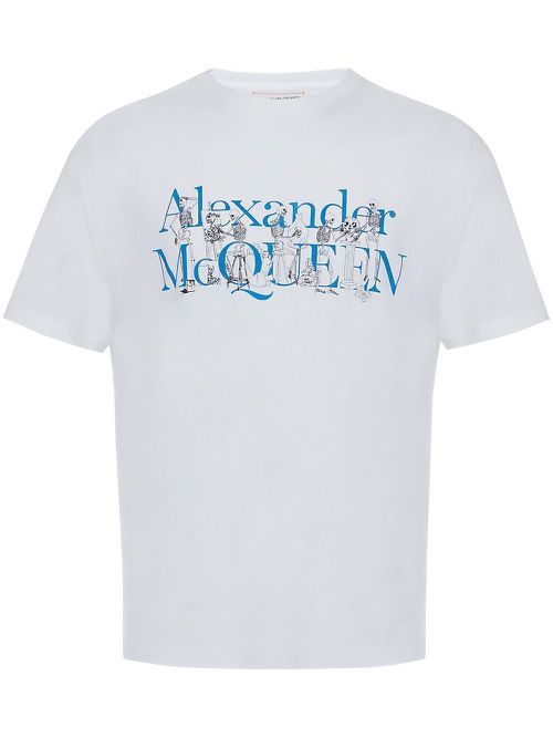 Logo-print crew-neck T-shirt - White