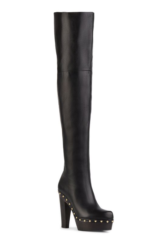 Lola Studded Leather Over-The-Knee Boots