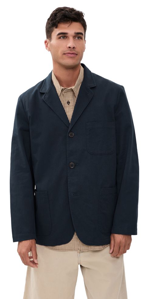 Three Button Jacket Navy