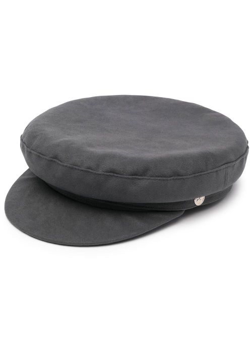 Velvet baker boy cap - Grey