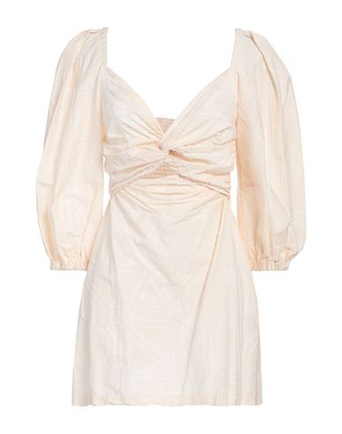 Liviana Conti Woman Mini dress Sand Size 2 Cotton, Polyamide, Elastane