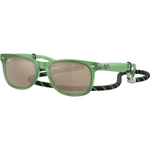 Ray - Ban Kid Ray - Ban RJ9052S JUNIOR NEW WAYFARER 71465A Sunglasses Nylon Green Gold Squared Norma
