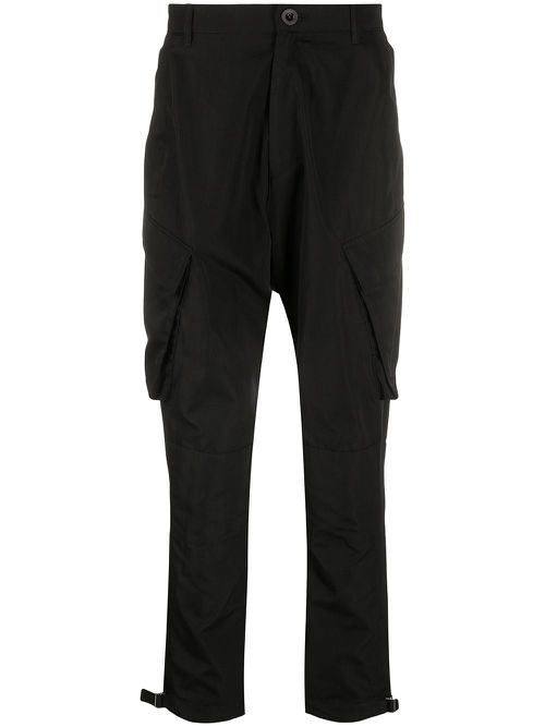 Tapered cargo trousers - Black