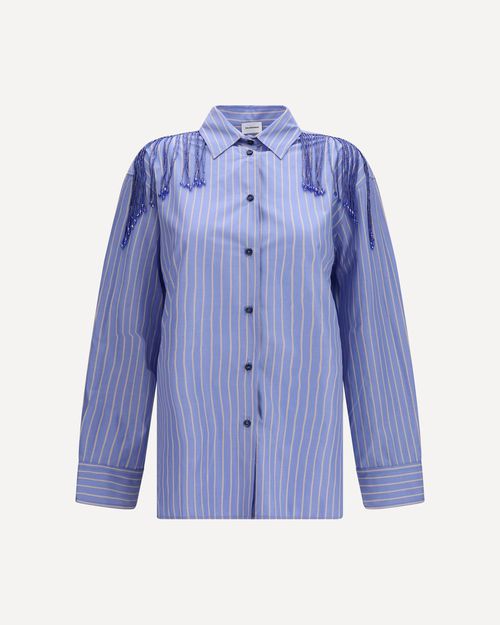 Miley Fringed Oversized Shirt Female 38
