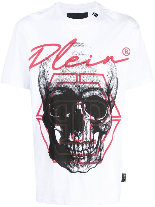 Graphic-print SS Skull T-shirt - White