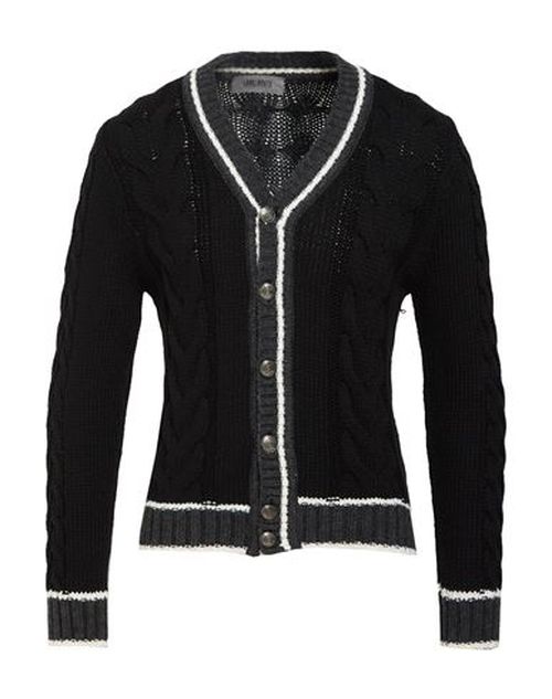 Man Cardigan Black Size S Wool, Polyacrylic, Alpaca wool, Viscose