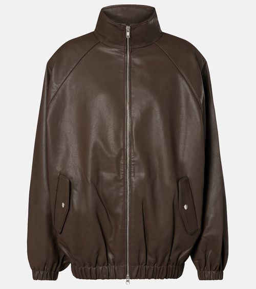 Senta faux leather bomber jacket