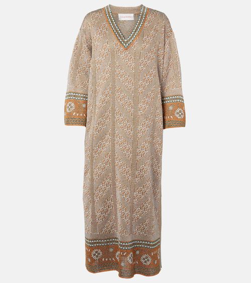 Lamé maxi dress