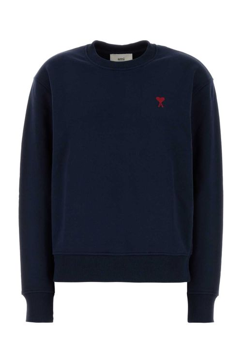 Logo-Embroidered Sweatshirt — Navy